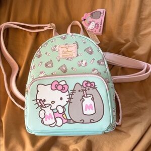 Loungefly Mint Hello Kitty and Pusheen Backpack